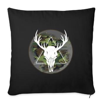 Jäger Jagen - Sofakissenbezug 45 x 45 cm - Schwarz - Vorne