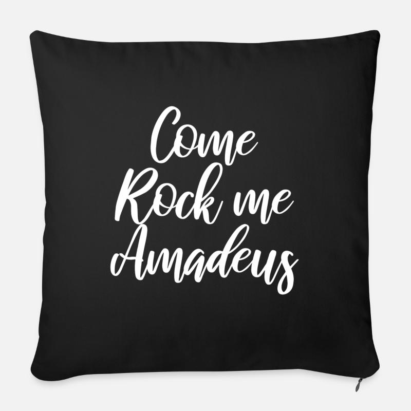 Kom rock mig amadeus - Pudebetræk 45 x 45 cm - sort