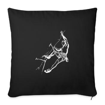 Klettern Climb - Sofakissenbezug 45 x 45 cm - Schwarz - Vorne