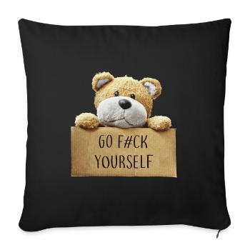 Allez vous-même - Housse de coussin décorative 45 x 45 cm - noir - Devant