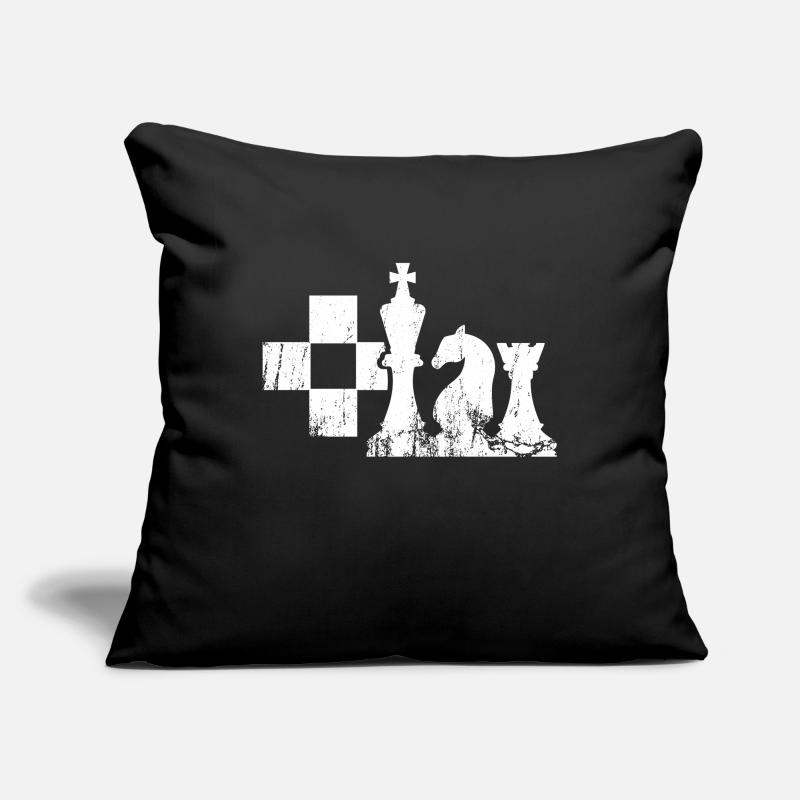 Jeu d'échecs jeu d'échecs Housse de coussin décorative 45 x 45 cm