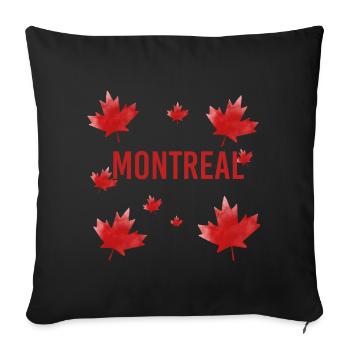 Montreal - Sofa pillowcase 17,3'' x 17,3'' (45 x 45 cm) - black - Front