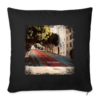 San Francisco - Sofakissenbezug 45 x 45 cm - Schwarz - Vorne