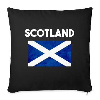 Scotland - Sofa pillowcase 17,3'' x 17,3'' (45 x 45 cm) - black - Front