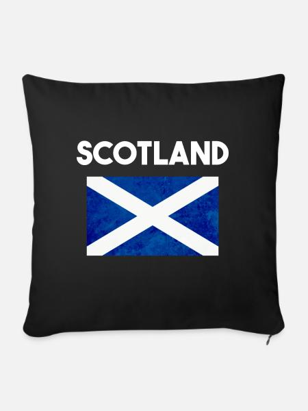 Schottland - Sofakissenbezug 45 x 45 cm - Schwarz