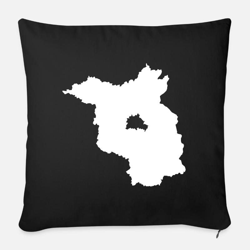 Brandenburg - Sofakissenbezug 45 x 45 cm - Schwarz