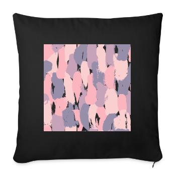 Colorful abstract background - Sofa pillowcase 17,3'' x 17,3'' (45 x 45 cm) - black - Front