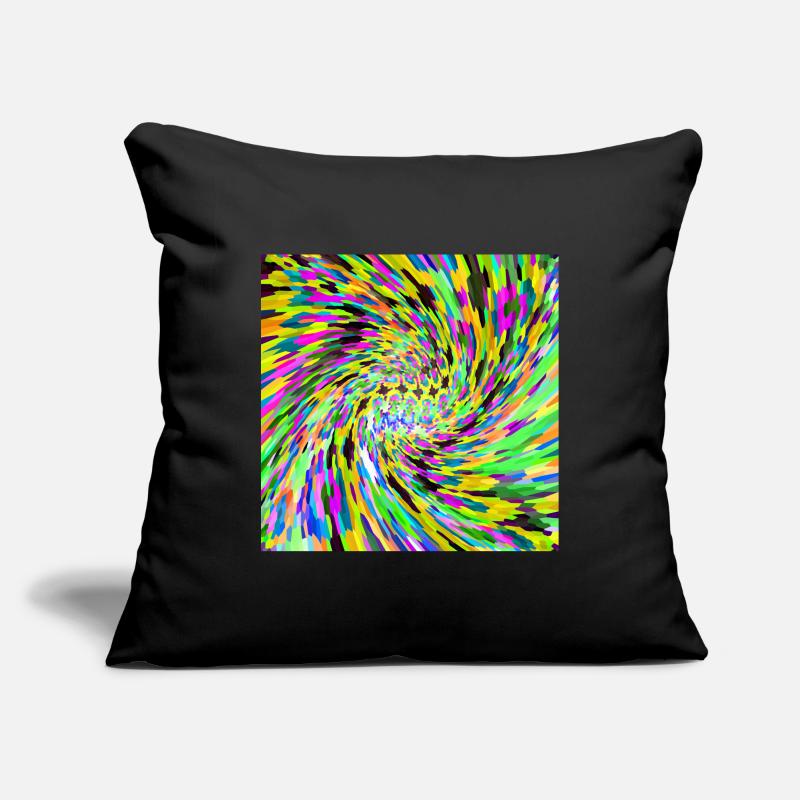 Psychedelic vortex Sofa pillowcase 17,3'' x 17,3'' (45 x 45 cm)