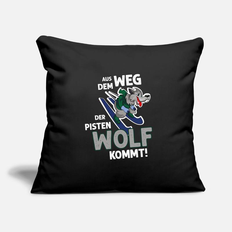 slopes wolf saying Sofa pillowcase 17,3'' x 17,3'' (45 x 45 cm)