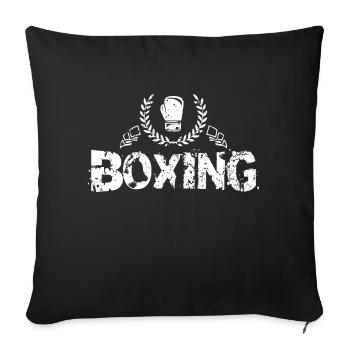 Boxing sports - Sofa pillowcase 17,3'' x 17,3'' (45 x 45 cm) - black - Front