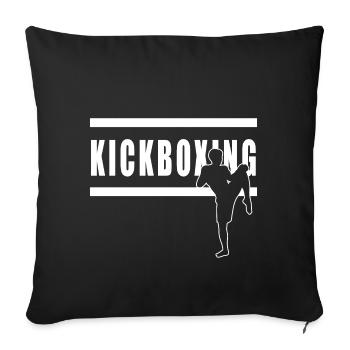 kickboxing - Housse de coussin décorative 45 x 45 cm - noir - Devant