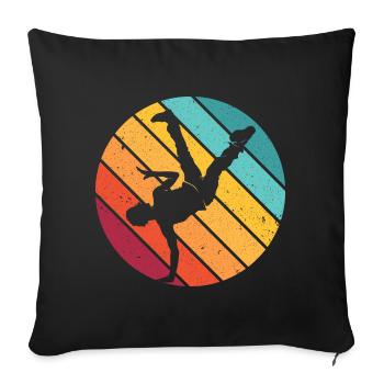 Breakdance Breakdancer musique hip hop cadeau danse - Housse de coussin décorative 45 x 45 cm - noir - Devant