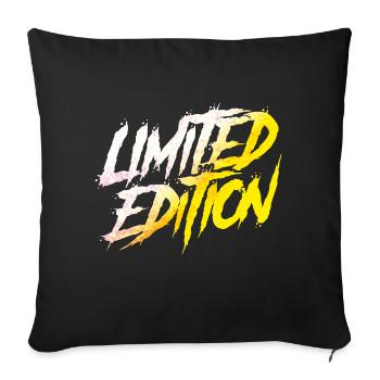 limited edition - Housse de coussin décorative 45 x 45 cm - noir - Devant