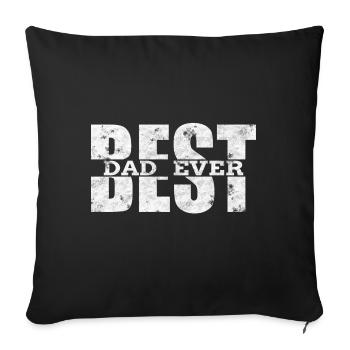 Best Dad - Sofa pillowcase 17,3'' x 17,3'' (45 x 45 cm) - black - Front