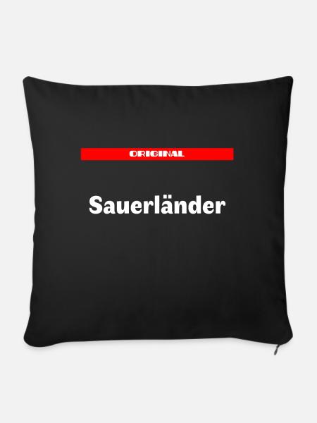Sauerländer - Sofakissenbezug 45 x 45 cm - Schwarz