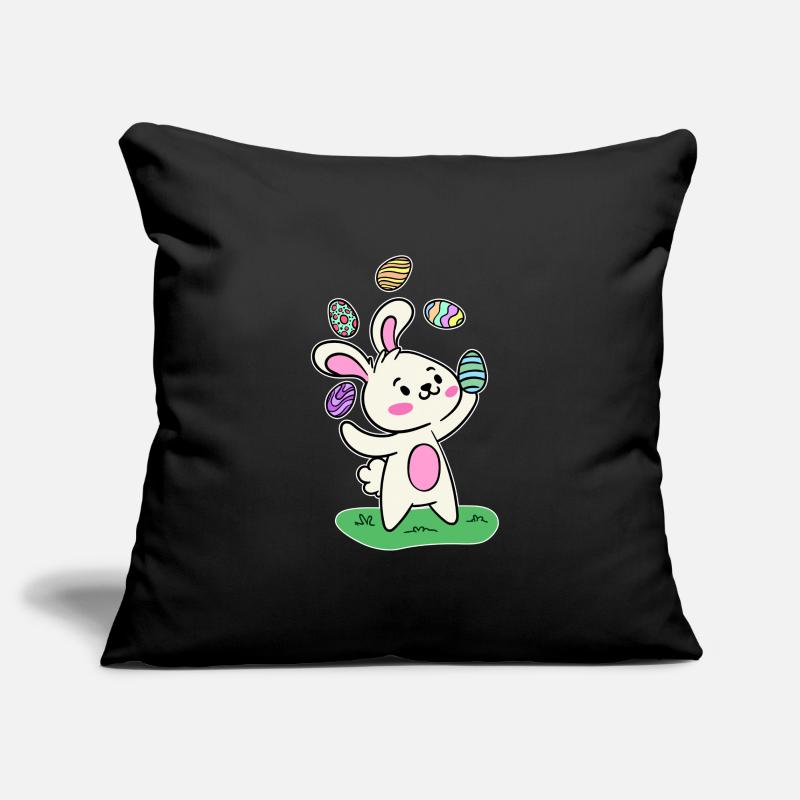 Easter bunny Easter bunny Easter eggs Happy Easter Sofa pillowcase 17,3'' x 17,3'' (45 x 45 cm)