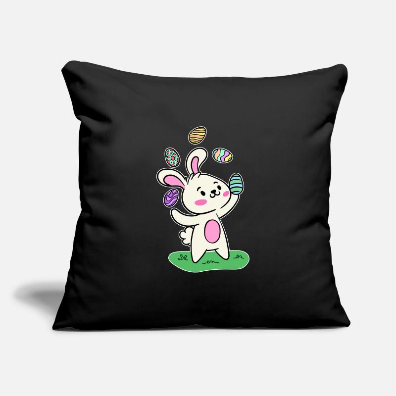Easter bunny Easter bunny Easter eggs Happy Easter Sofa pillowcase 17,3'' x 17,3'' (45 x 45 cm)