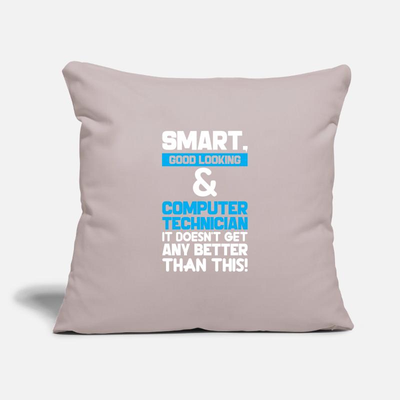 Smart Good Looking Computer Technician Sofakissenbezug 45 x 45 cm