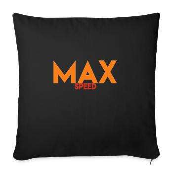 Max - Sofa pillowcase 17,3'' x 17,3'' (45 x 45 cm) - black - Front
