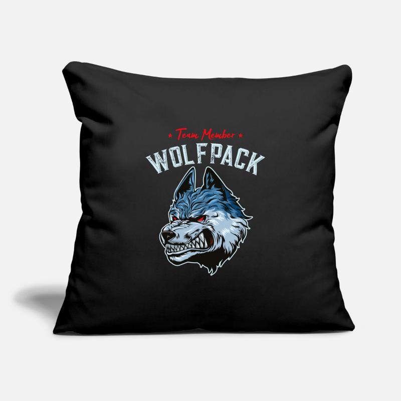 wolf wolfpack team Sofa pillowcase 17,3'' x 17,3'' (45 x 45 cm)
