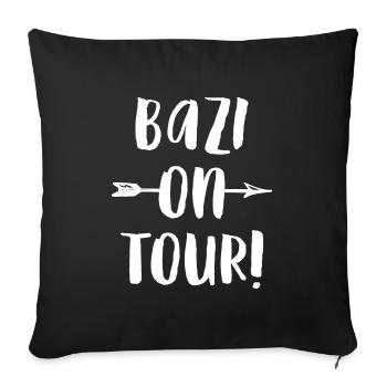 Conception de copain bavarois Bazi On Tour - Housse de coussin décorative 45 x 45 cm - noir - Devant