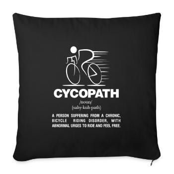 Cycopath Definition - Sofakissenbezug 45 x 45 cm - Schwarz - Vorne