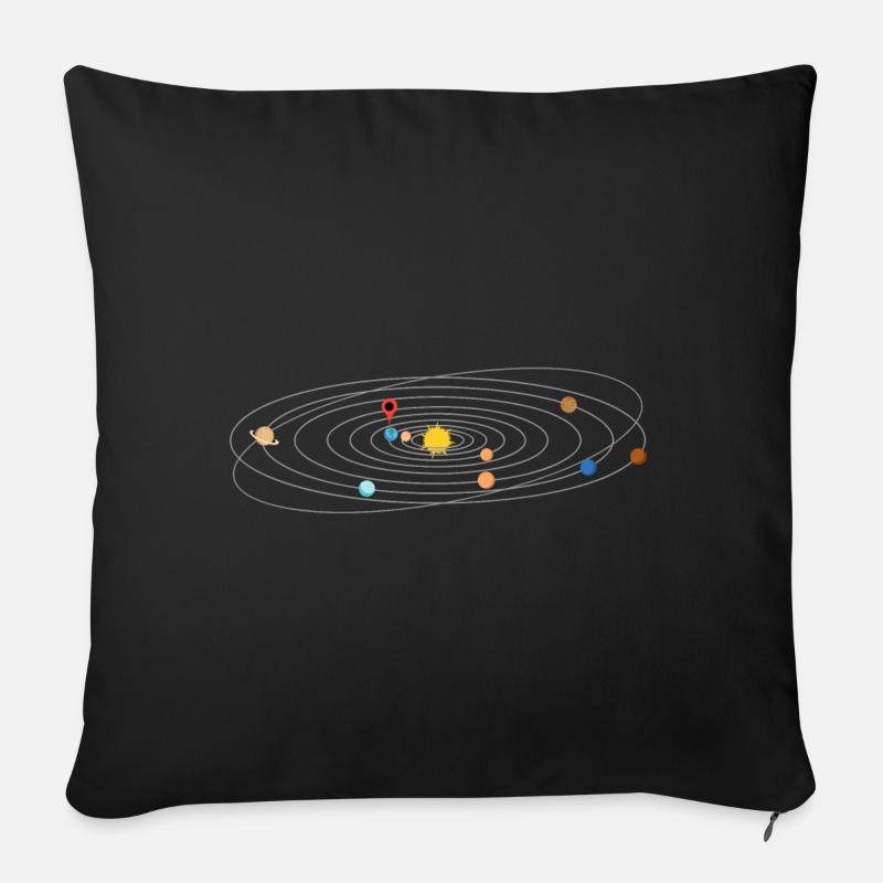 Location - Sofakissenbezug 45 x 45 cm - Schwarz