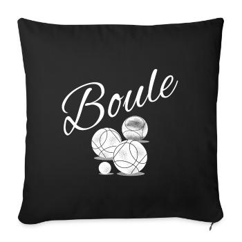 Boule Balls Pétanque Pétanque Boule Boule Bouler - Housse de coussin décorative 45 x 45 cm - noir - Devant
