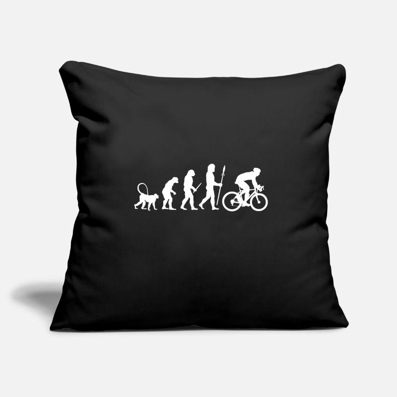 Evolution cyclists Sofa pillowcase 17,3'' x 17,3'' (45 x 45 cm)