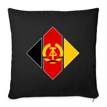 Plaques De l’Air Forces de la NVA - Housse de coussin décorative 45 x 45 cm - noir - Devant