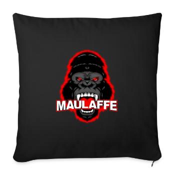 Maulaffe Clan Logo - Sofakissenbezug 45 x 45 cm - Schwarz - Vorne