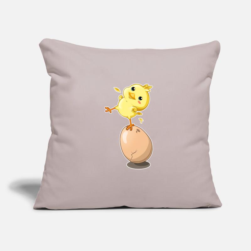 Chick chicken egg Sofa pillowcase 17,3'' x 17,3'' (45 x 45 cm)