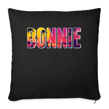 Partnerlook | Bonnie Clyde Beziehung Liebling Paar - Sofakissenbezug 45 x 45 cm - Schwarz - Vorne