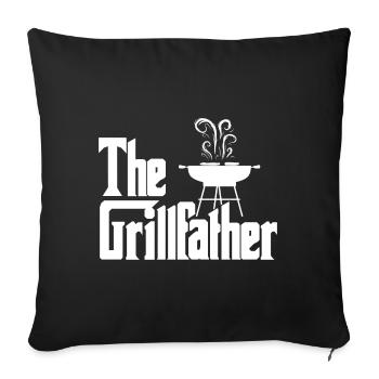 The Grillfather - Sofakissenbezug 45 x 45 cm - Schwarz - Vorne