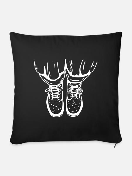 Coole Schuhe - Sofakissenbezug 45 x 45 cm - Schwarz