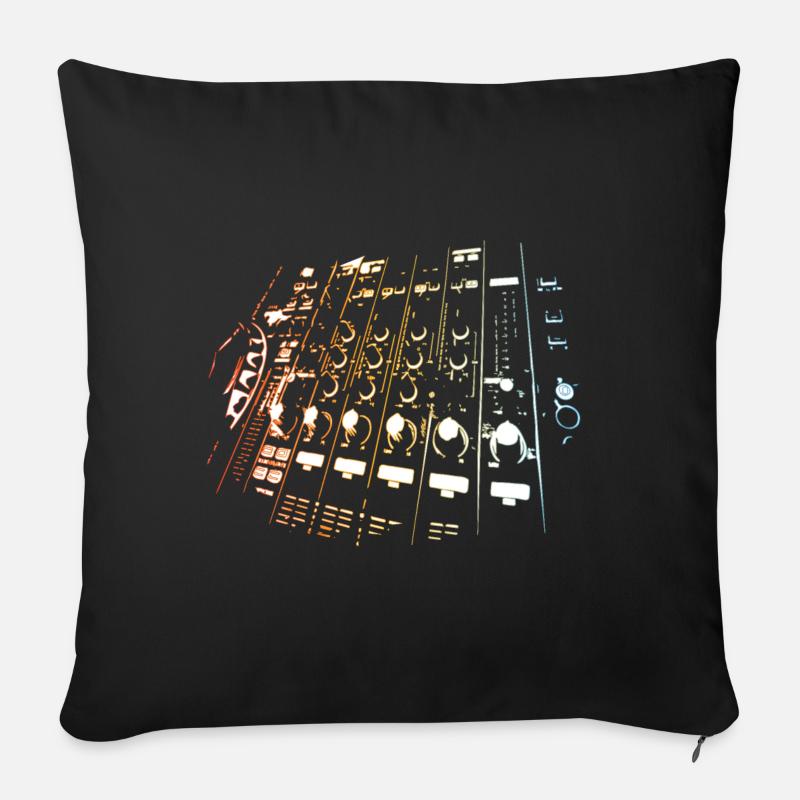 DJ - Sofakissenbezug 45 x 45 cm - Schwarz