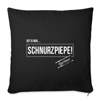 Lustige Sprüche Berlin - Sofakissenbezug 45 x 45 cm - Schwarz - Vorne