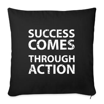 motivation - Housse de coussin décorative 45 x 45 cm - noir - Devant