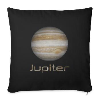 Jupiter - Sofa pillowcase 17,3'' x 17,3'' (45 x 45 cm) - black - Front