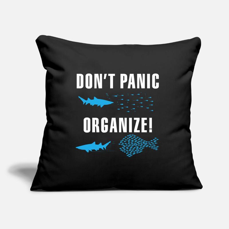 Don't Panic Organize Team Work Sofa pillowcase 17,3'' x 17,3'' (45 x 45 cm)
