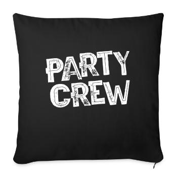 L'équipe du parti fête son anniversaire - Housse de coussin décorative 45 x 45 cm - noir - Devant