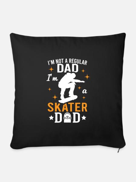 Skater Dad - Sofakissenbezug 45 x 45 cm - Schwarz