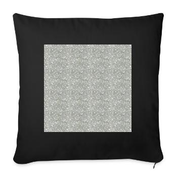 Gemusterter Granitstein in Grautönen - Sofa pillowcase 17,3'' x 17,3'' (45 x 45 cm) - black - Front