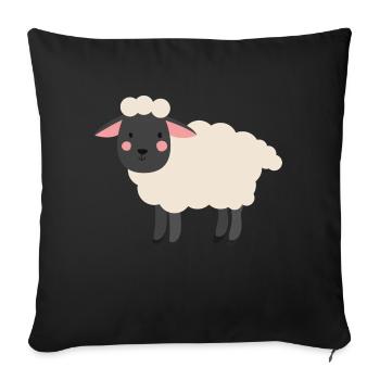 mouton - Housse de coussin décorative 45 x 45 cm - noir - Devant