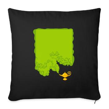 Magic lamp - Sofa pillowcase 17,3'' x 17,3'' (45 x 45 cm) - black - Front