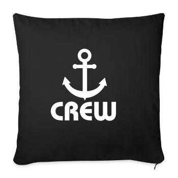 Équipage d'ancre - Housse de coussin décorative 45 x 45 cm - noir - Devant