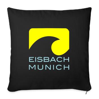 Munich Eisbach - Sofakissenbezug 45 x 45 cm - Schwarz - Vorne