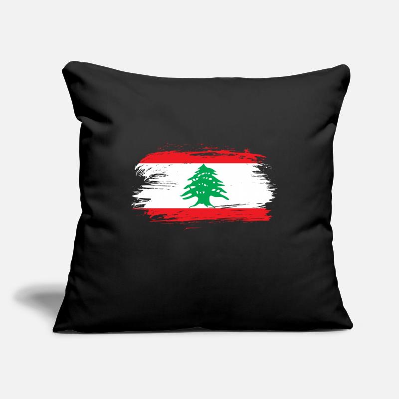 Drapeau liban Housse de coussin décorative 45 x 45 cm