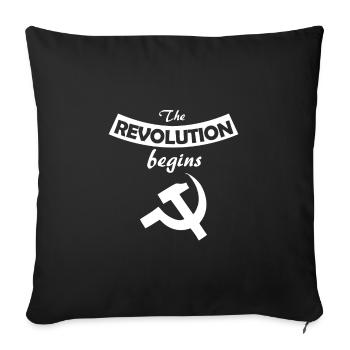 socialiste - Housse de coussin décorative 45 x 45 cm - noir - Devant