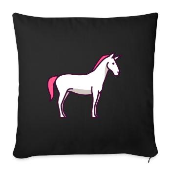 Licorne - licorne - Housse de coussin décorative 45 x 45 cm - noir - Devant